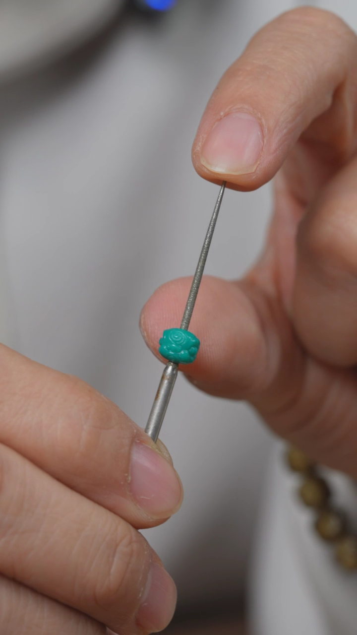 【闪购商品】绿松石配珠未镶嵌松石配珠6.4*5.1