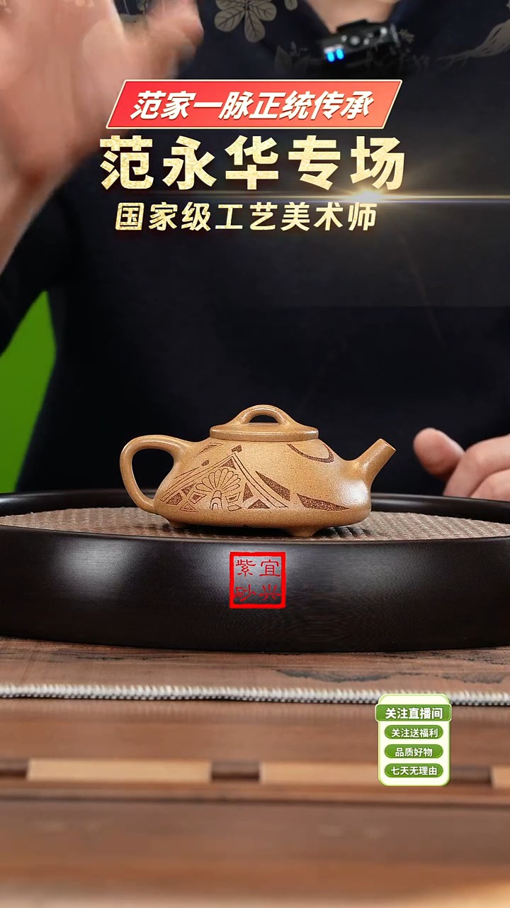 【闪购商品】紫砂茶壶ZHZS992范永华老段影瓢
