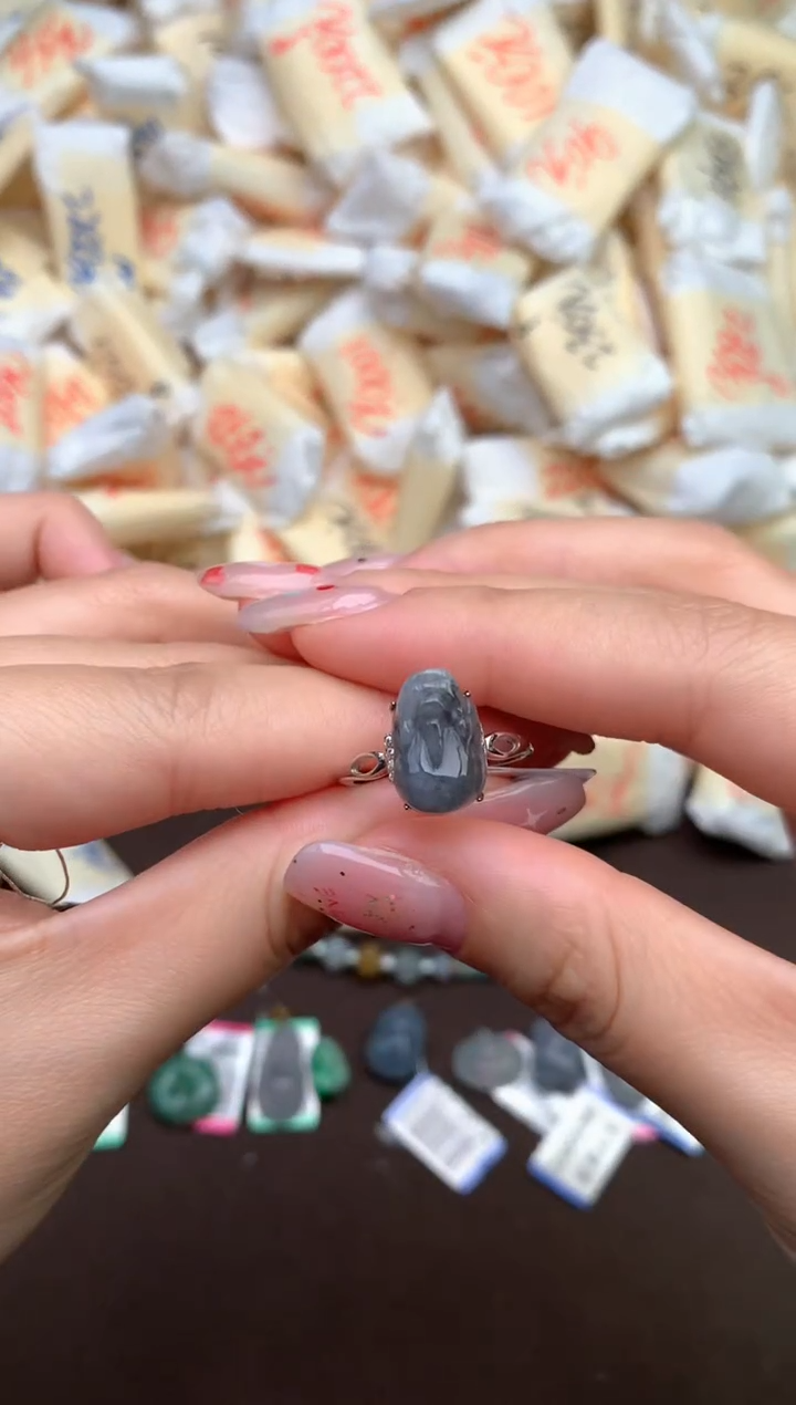 【闪购商品】翡翠戒指银S925镶嵌  — 