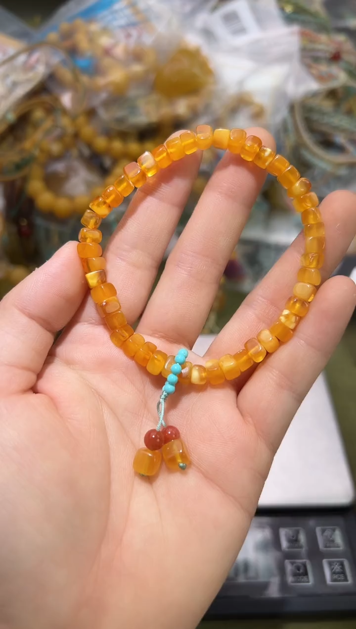 裸石琥珀未镶嵌琥珀蜜蜡手串多样性发一条