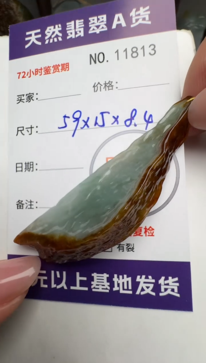 【闪购商品】翡翠颈饰未镶嵌原石11813