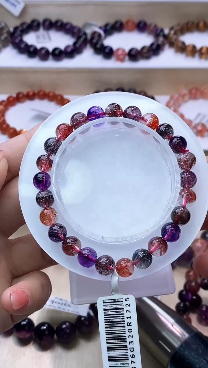 【闪购商品】水晶手链未镶嵌黑加仑超七单圈7m+