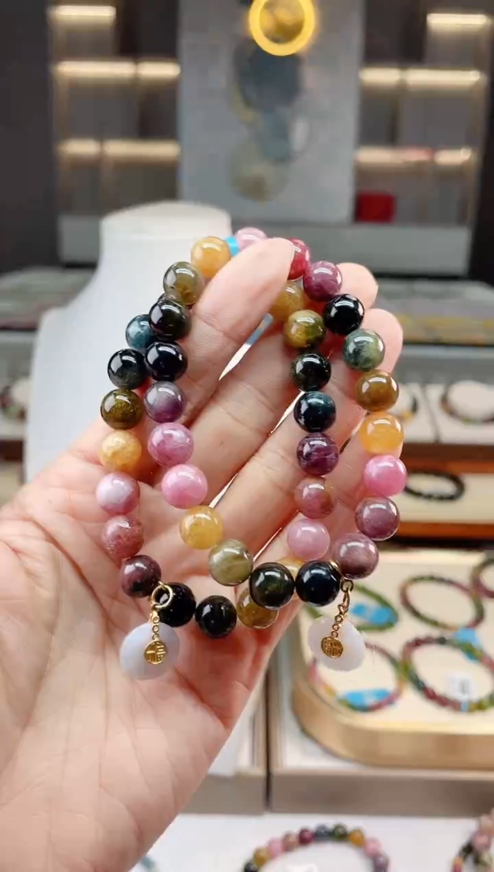 【闪购商品】碧玺单圈手串未镶嵌（多样性发一条）Q