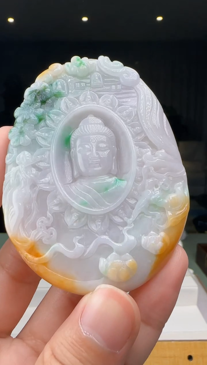 【闪购商品】翡翠吊坠(不含链)未镶嵌XM@@960Q3J14942