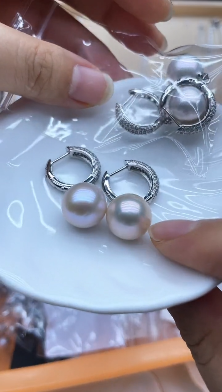 未镶嵌淡水珍珠耳饰耳钉多其性发其一