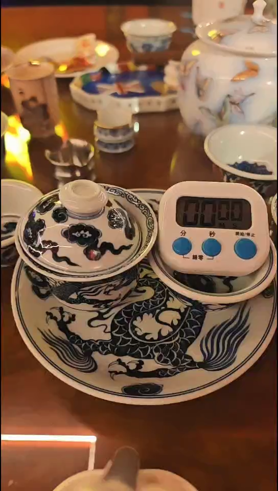 陶雁****号青花龙纹三件套无包装不退换13