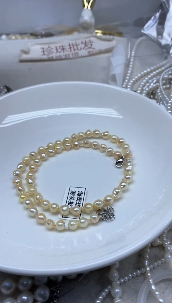 未镶嵌海水珍珠颈饰6-7