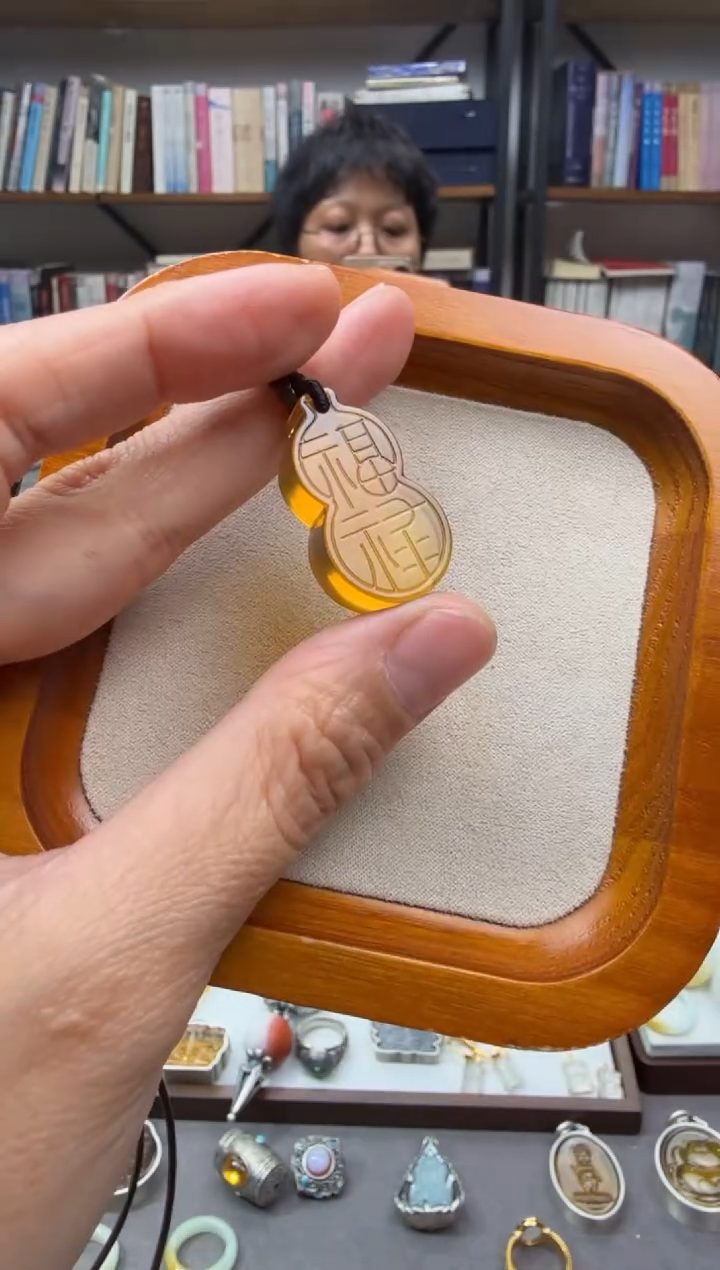 琥珀颈饰未镶嵌福禄2