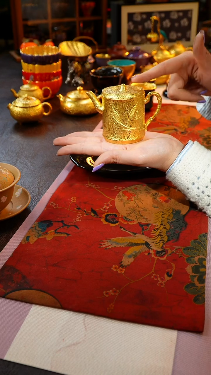 茶杯紫砂【宜景窑系列】金壶