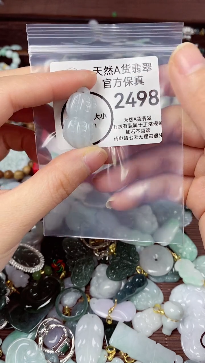 【闪购商品】翡翠颈饰未镶嵌天然A货翡翠 2498