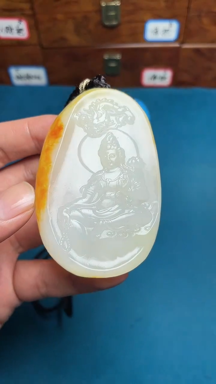 和田玉未镶嵌挂件和田玉