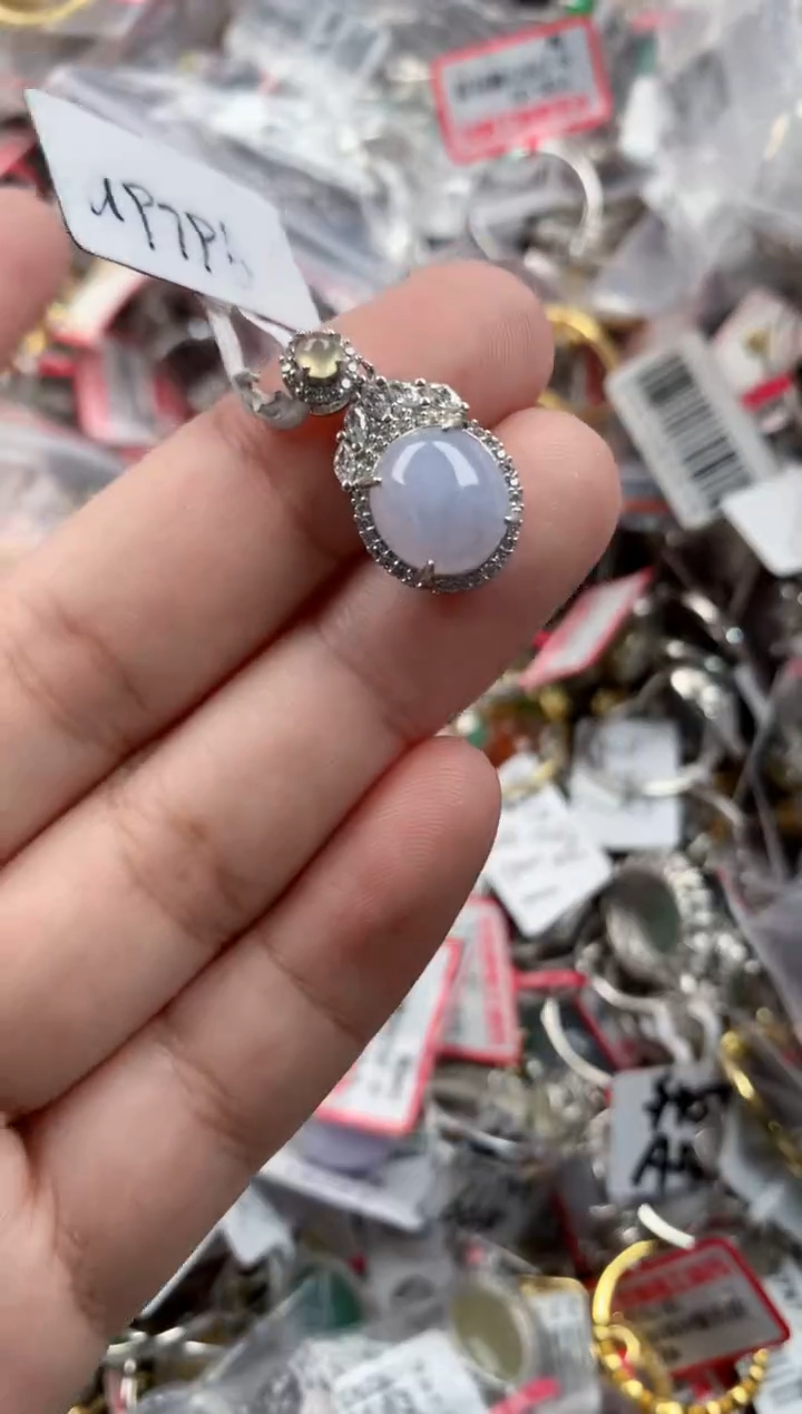银S925镶嵌戒指翡翠1010   5