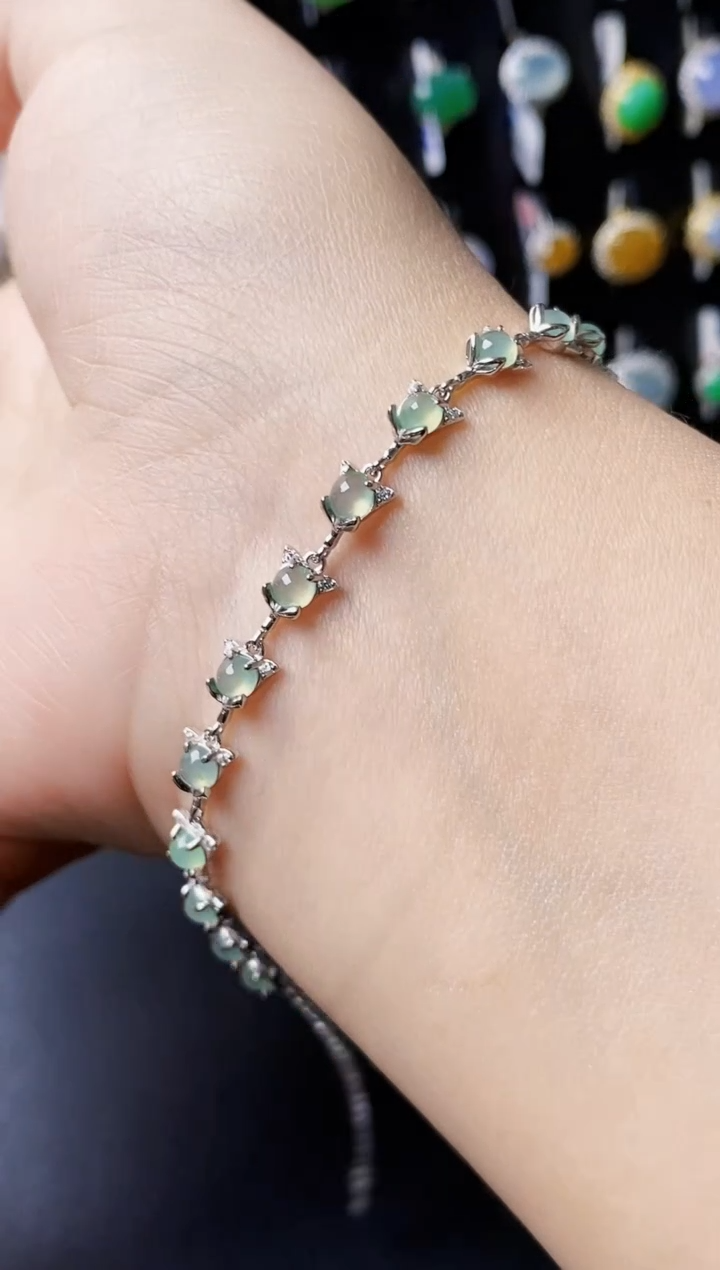 银S925镶嵌戒指翡翠1166