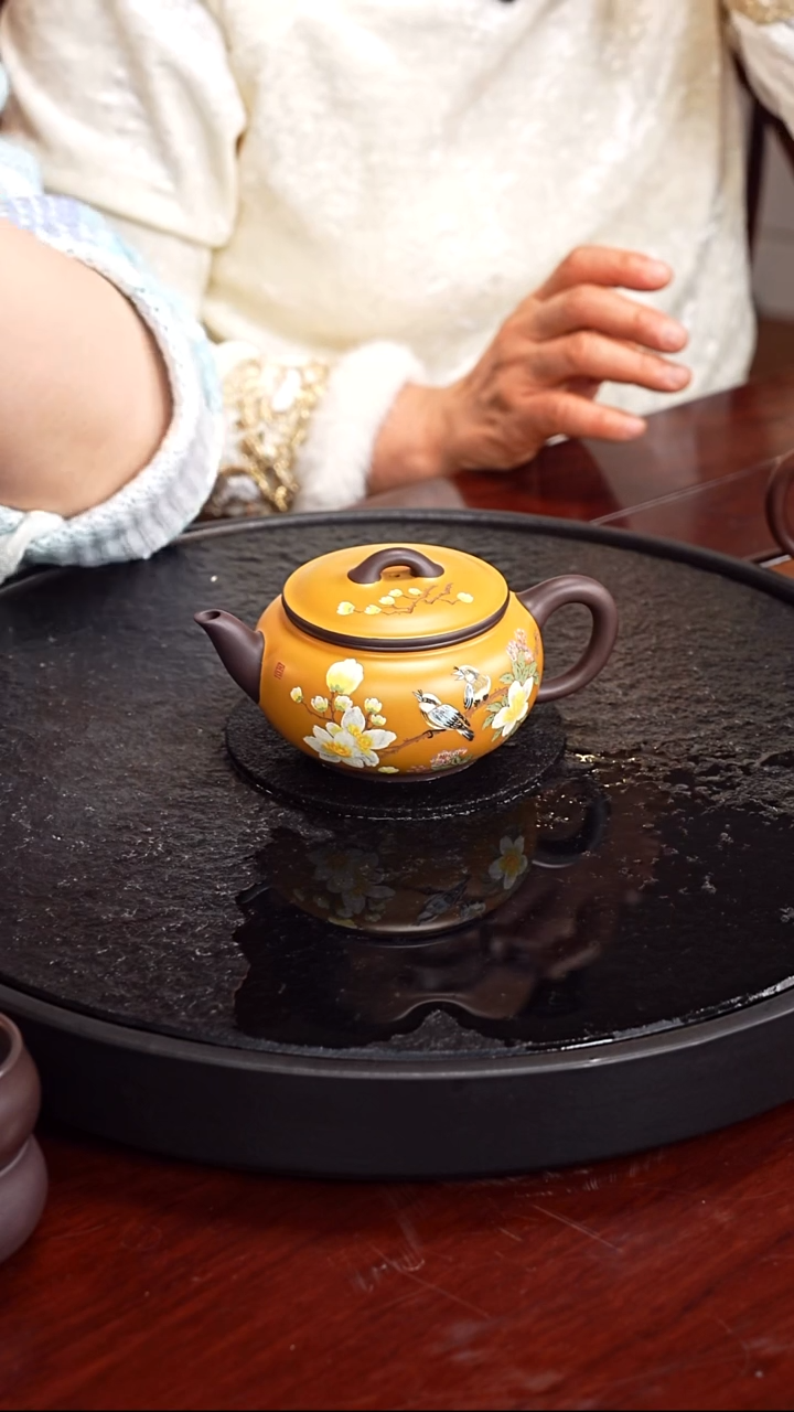 紫砂无张彩萍  汉瓦67 黑墩头 240毫升