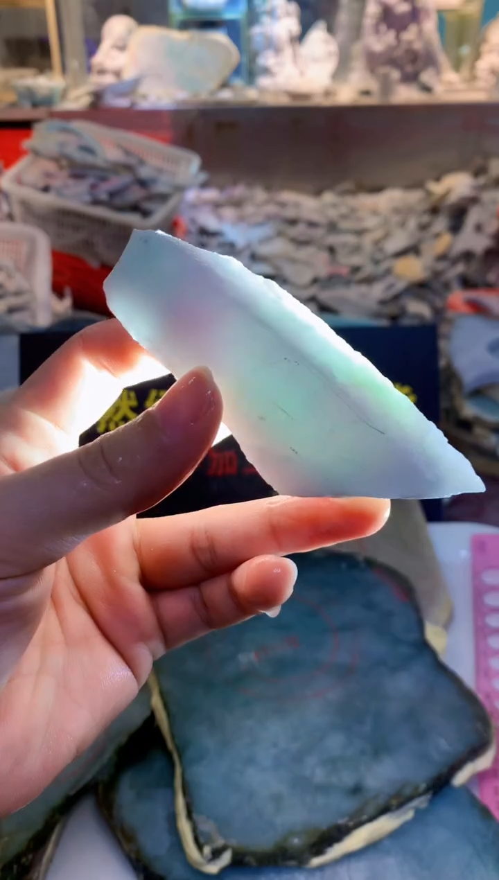 裸石翡翠0朗0翡翠珠宝961