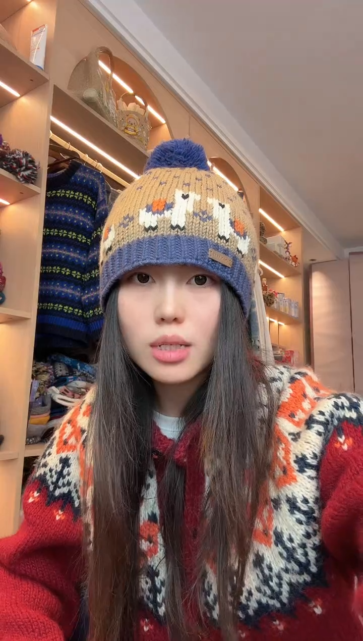 美丽如咖色羊驼帽