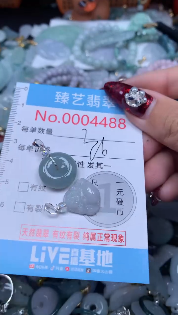 颈饰未镶嵌翡翠4488
