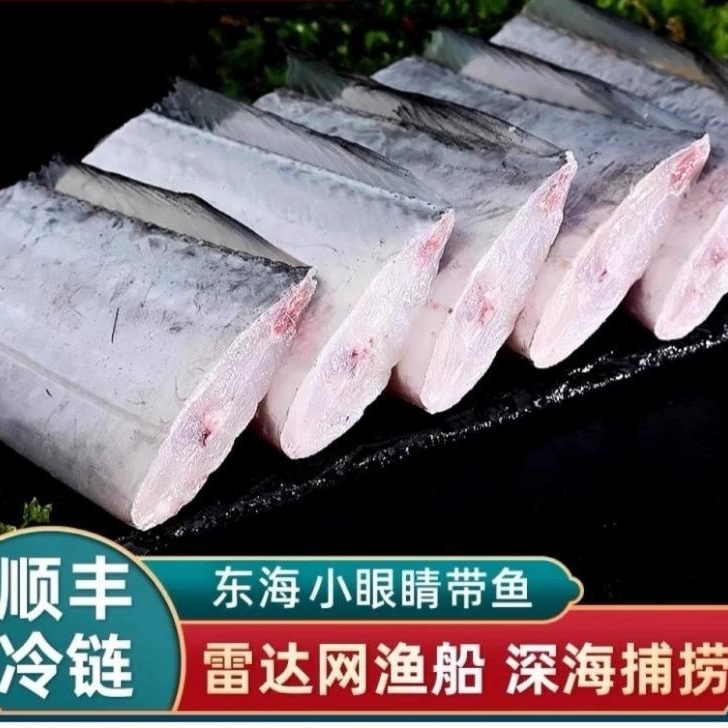 吕四东海小眼睛油带新鲜速冻带鱼段去头去尾500g包家庭装海鲜生鲜