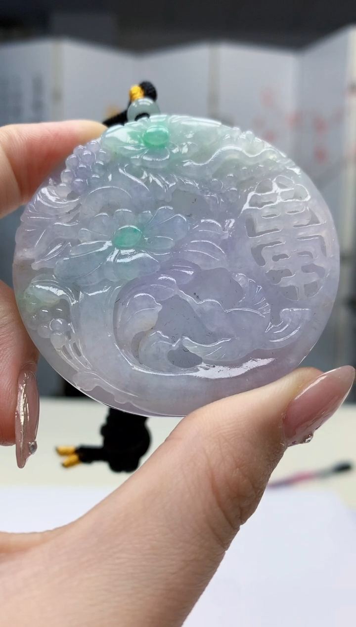 【闪购商品】定制翡翠未镶嵌1502jw-毛货挂件71