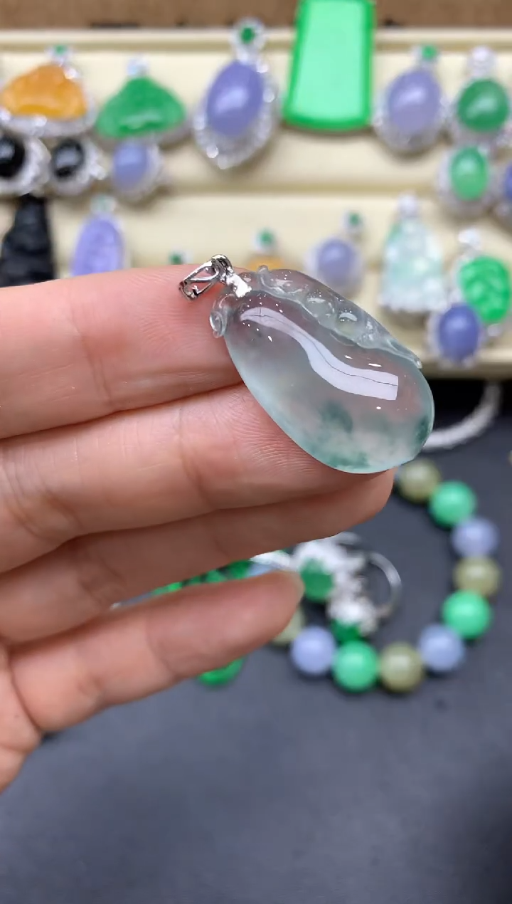 【闪购商品】翡翠颈饰18K金镶嵌748-中国好珍宝