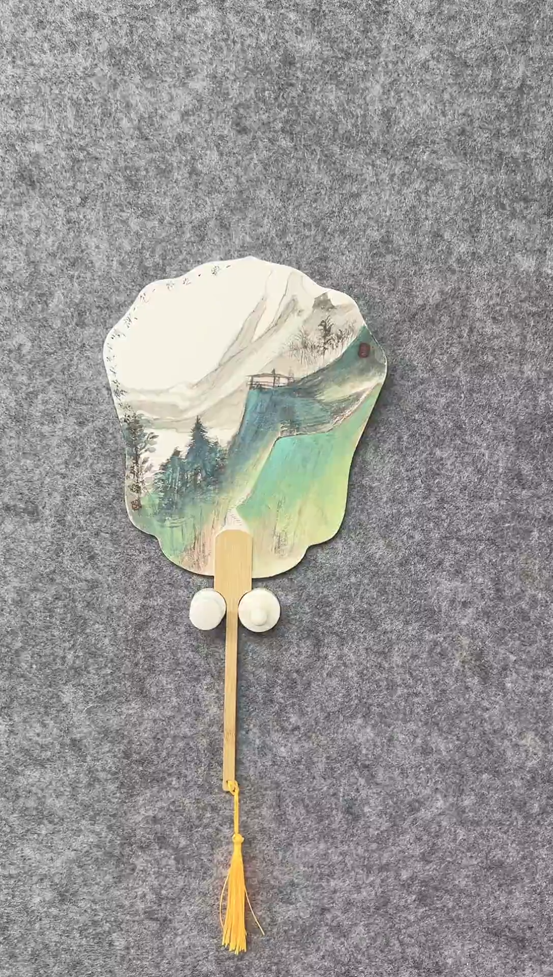 国画ZSJ山水扇面作品1111111111