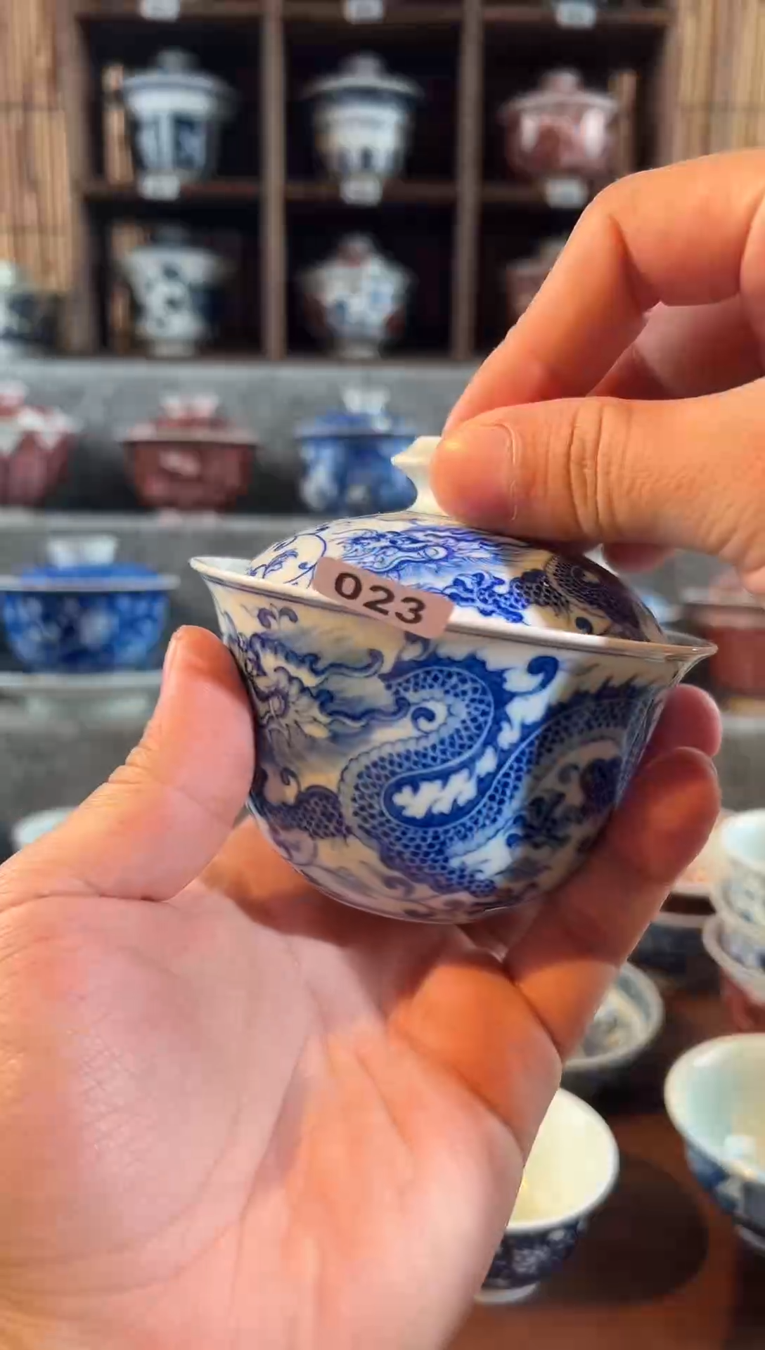 【闪购商品】天禄言瓷023龙纹2盖碗