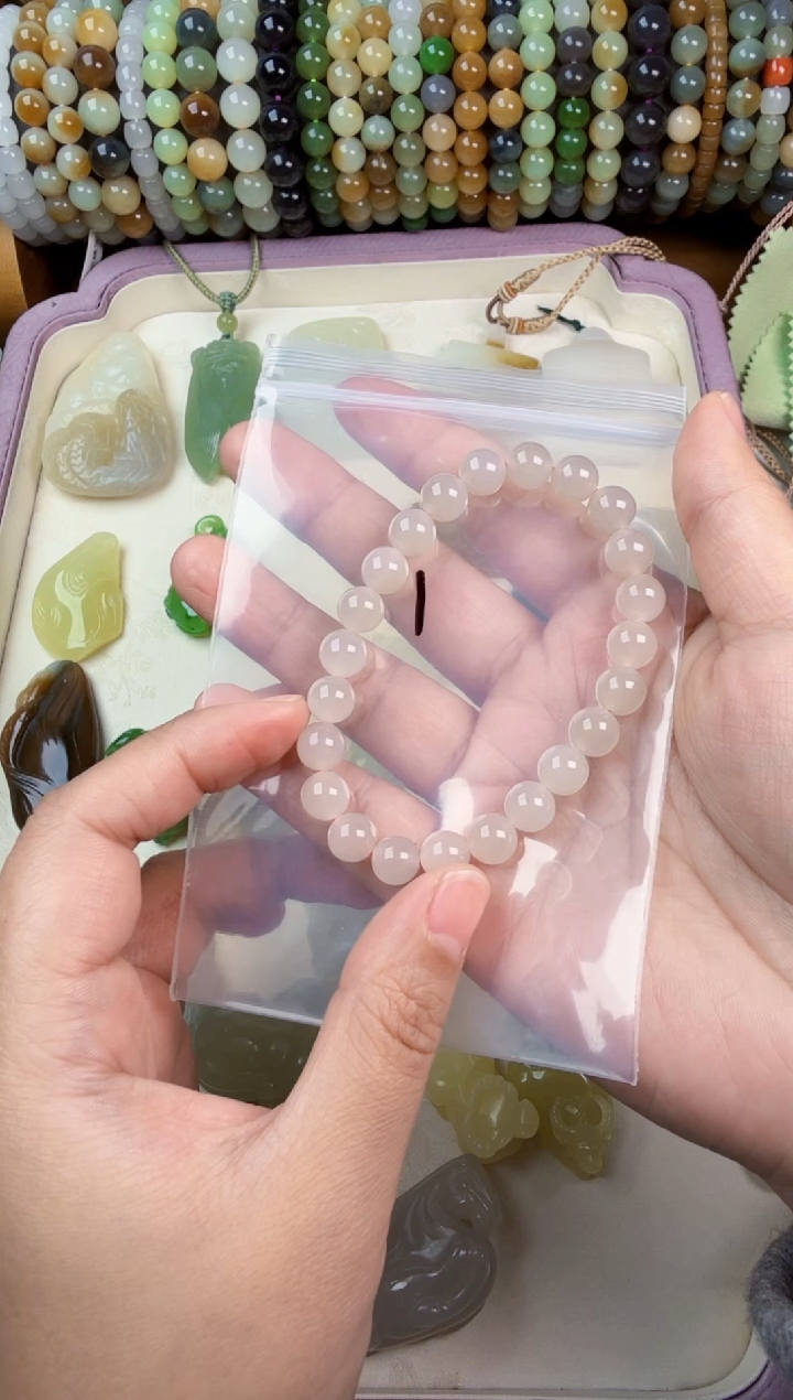 颈饰未镶嵌和田玉y**！手串