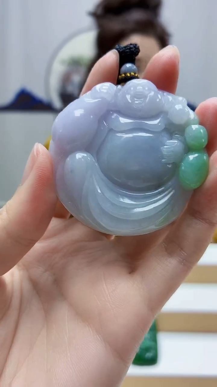 未镶嵌定制翡翠4829zm-毛货挂件佛公62