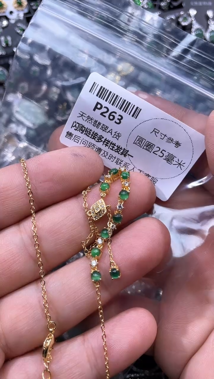 【闪购商品】翡翠颈饰未镶嵌P263项链