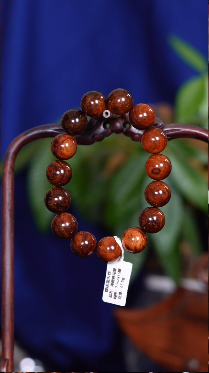 手串/手链黄花梨/降香黄檀老料顺纹1.5