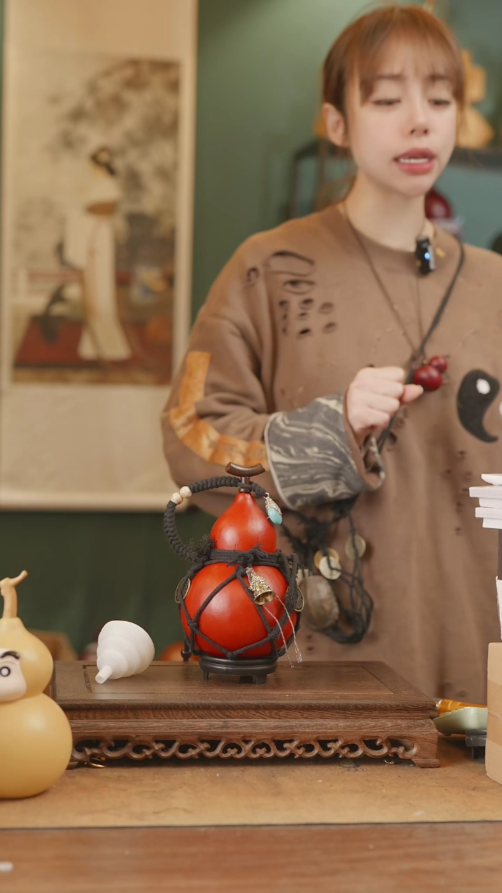 【闪购商品】71号精品天然大漆工艺防渗内胆酒葫芦~