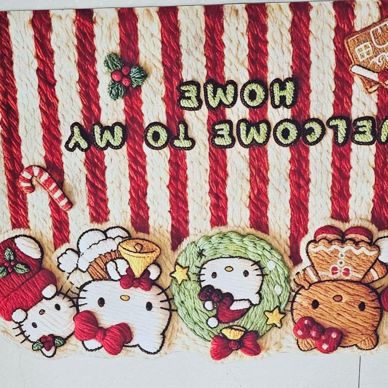 猫猫圣诞地垫化妆包包