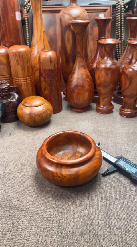 【闪购商品】黄花梨/降香黄檀木艺海黄新料笔洗