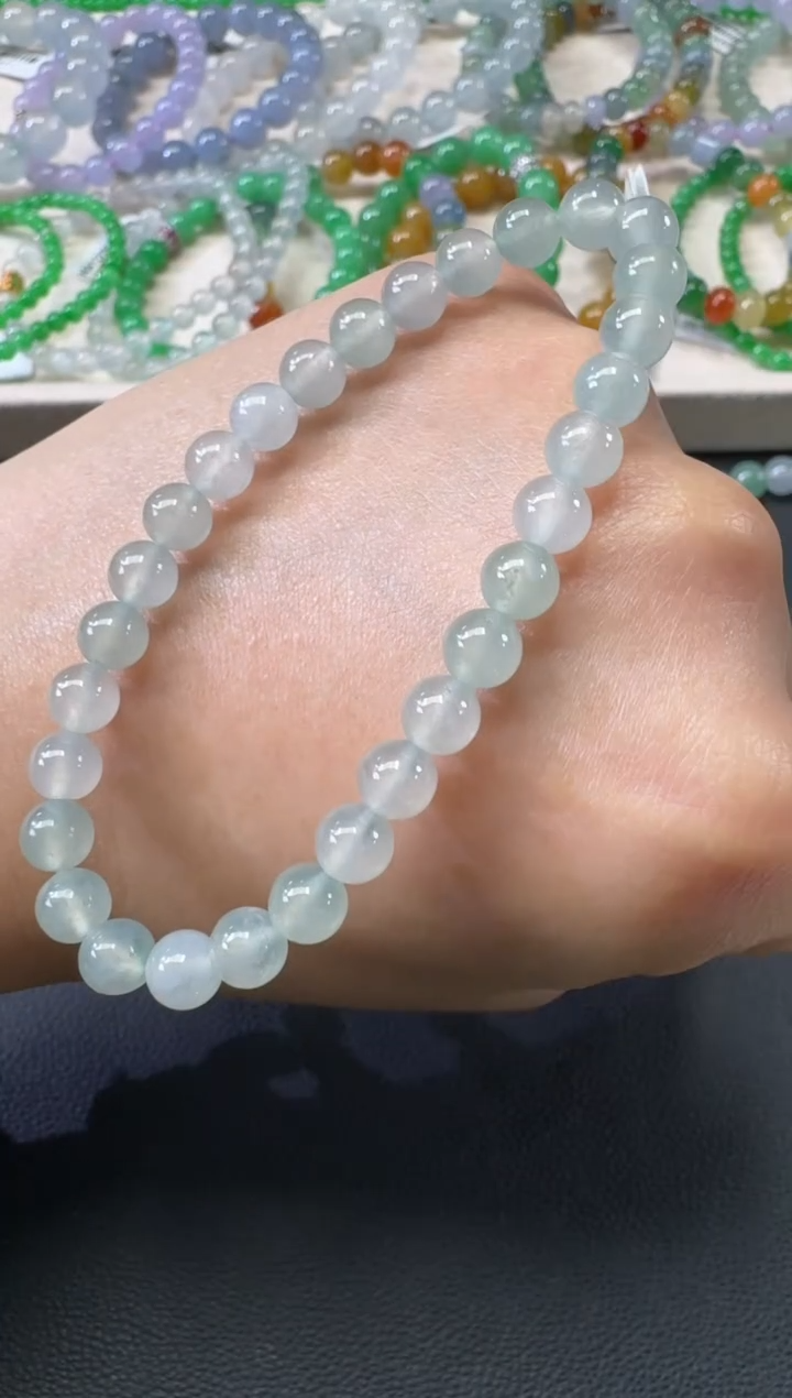 未镶嵌手串翡翠C128|1580（多样性发其一）