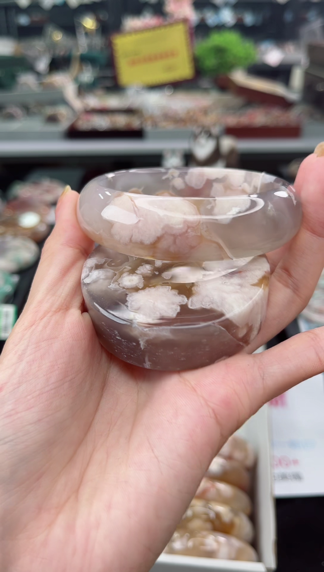 【闪购商品】石英质玉手镯未镶嵌60圈口（赠品镯心）3541566