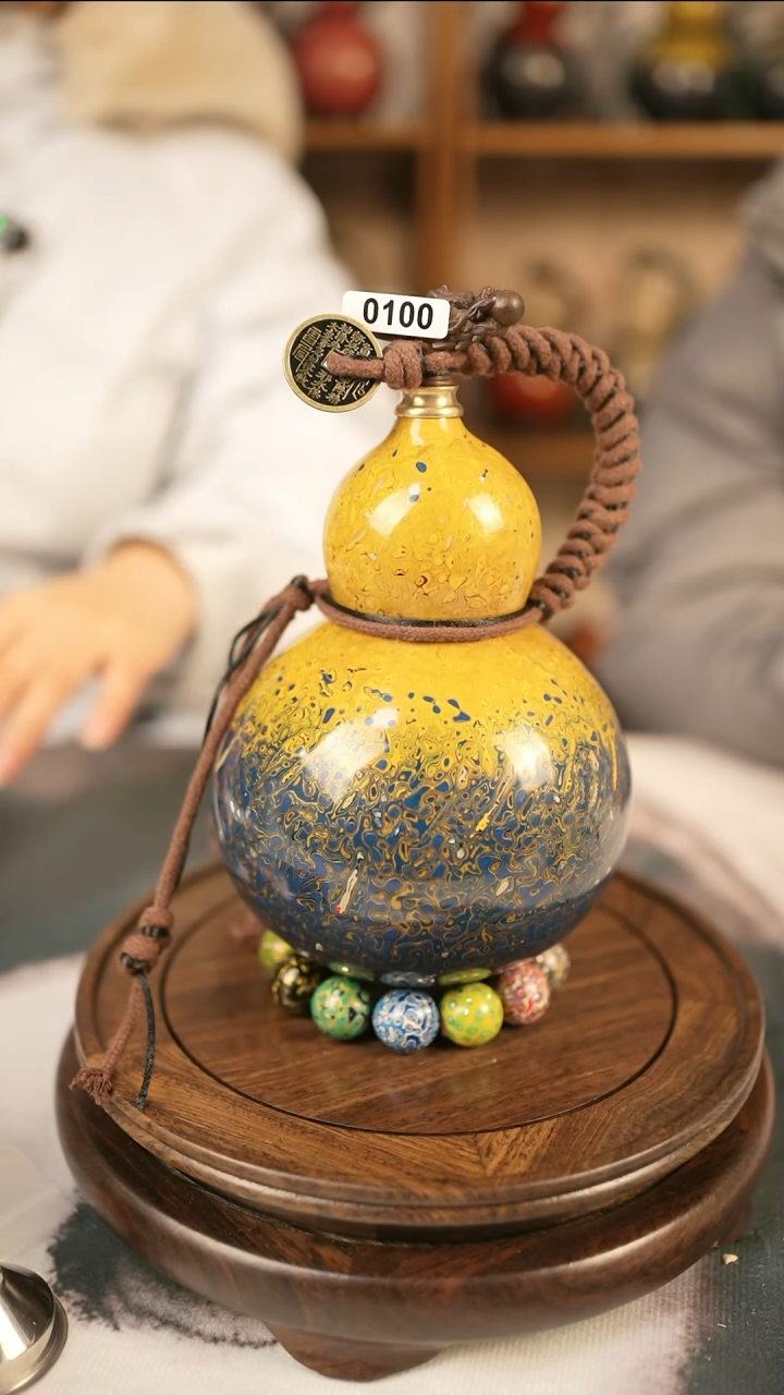 【闪购商品】100精品大漆酒葫芦送网兜漏斗