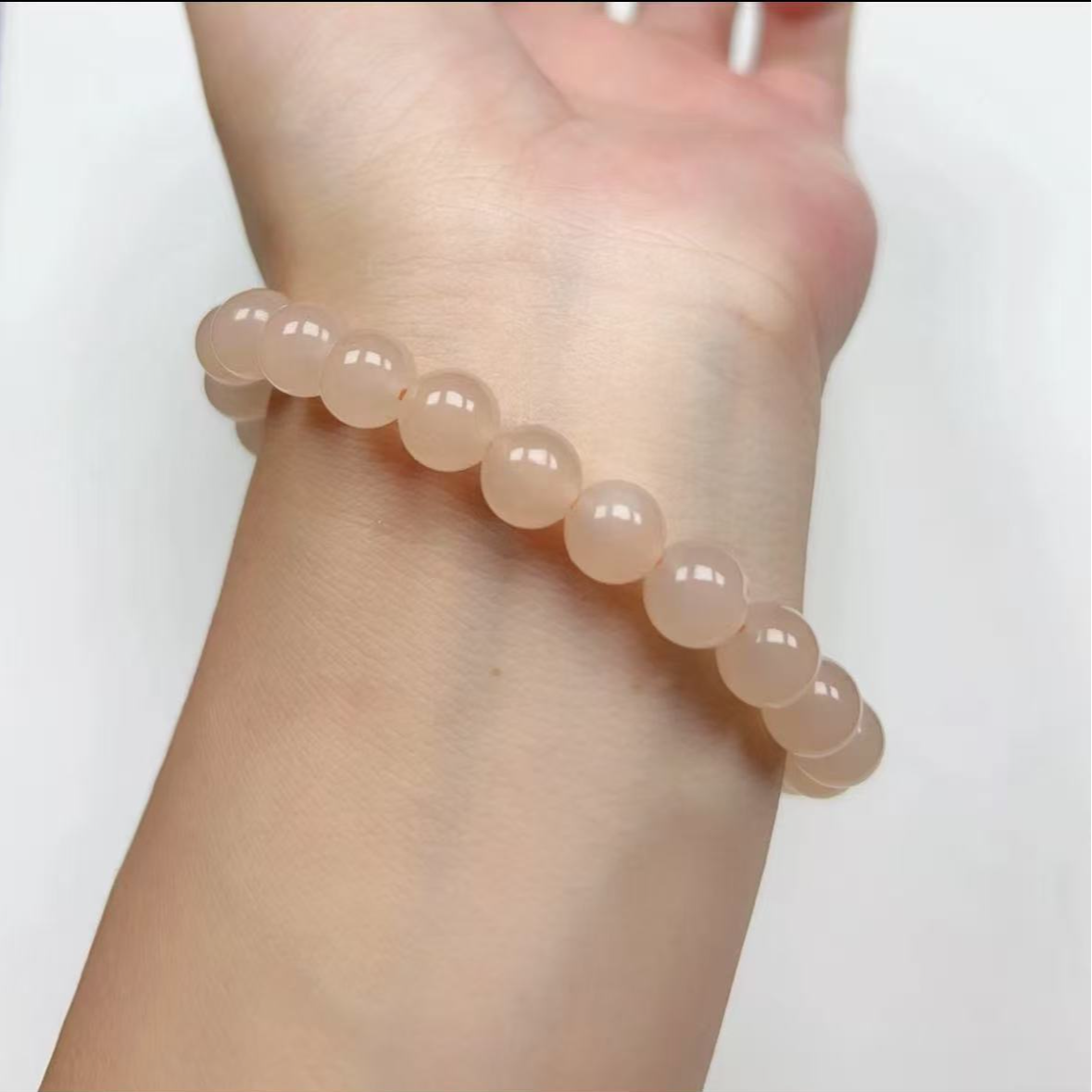 山料藕粉手串卡8mm