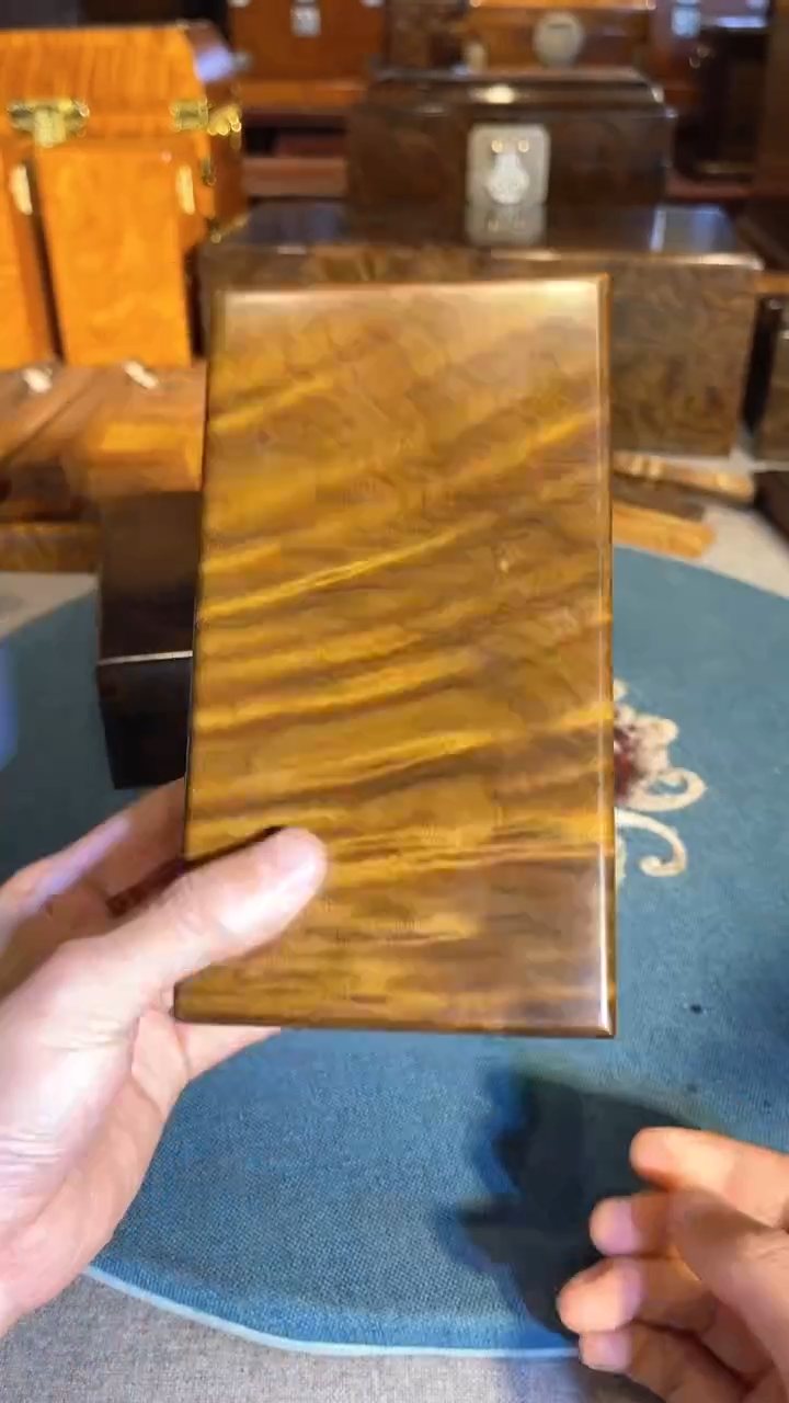 乌木类成套家具阴沉翻盖盒  s19