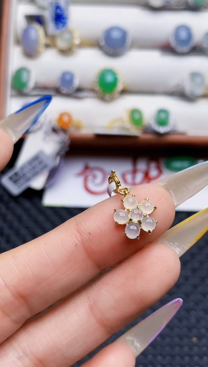 银S925镶嵌戒指翡翠5158