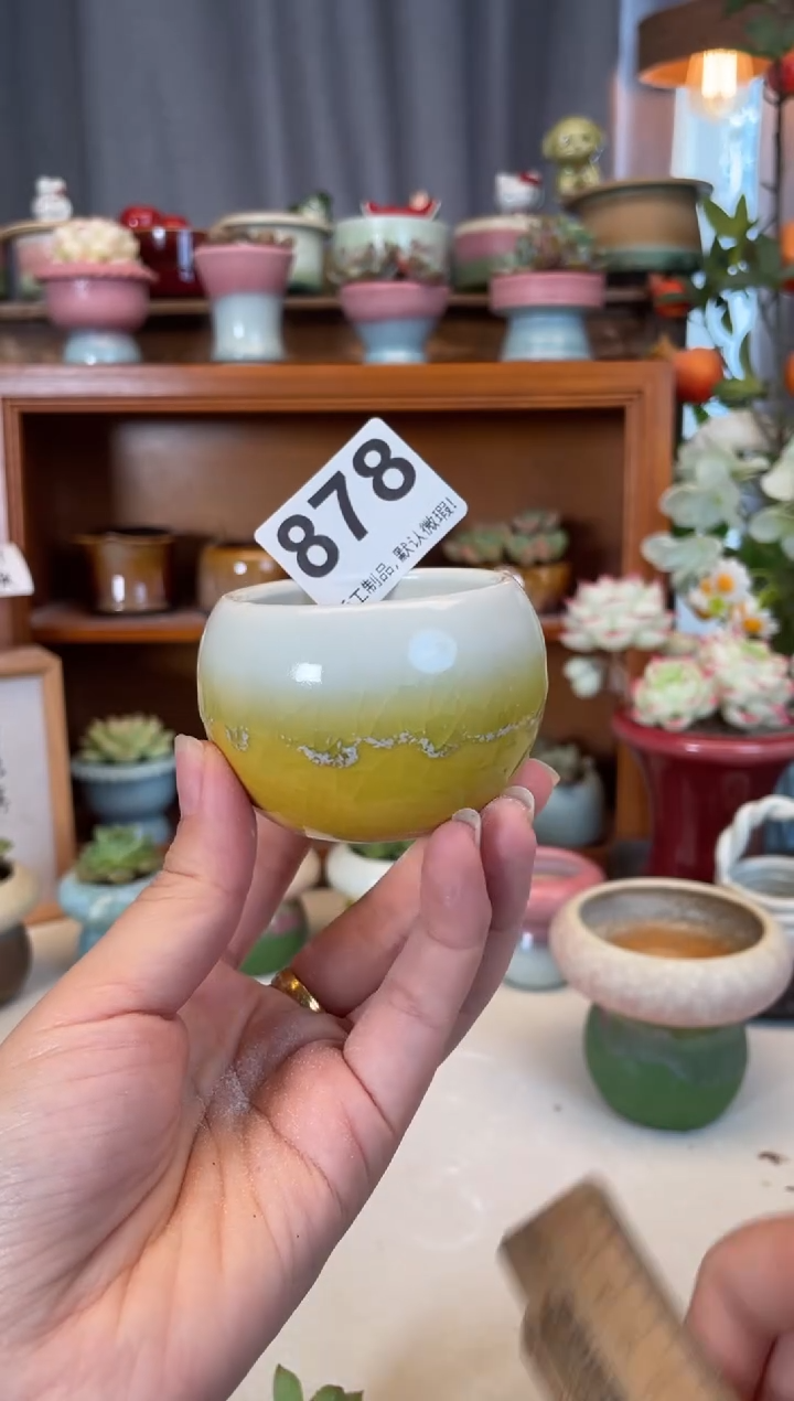 瓷片878知木小芳花盆