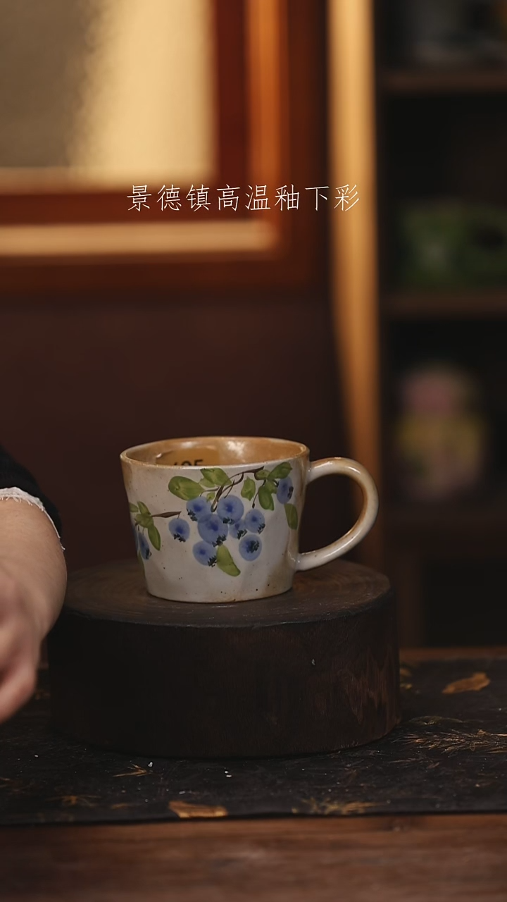 陶瓷景德镇高温釉下手绘陶瓷@L695@