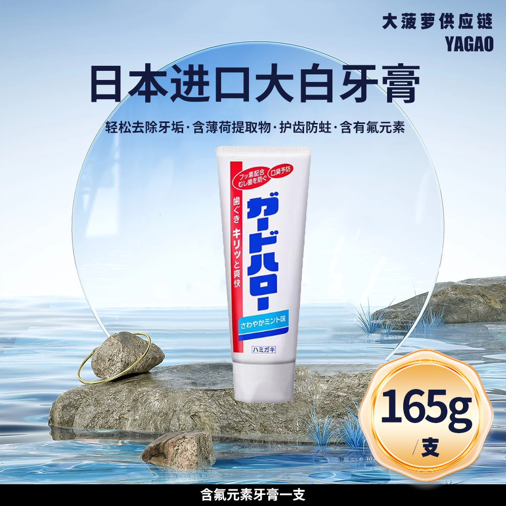日本原装进口大牙膏165G