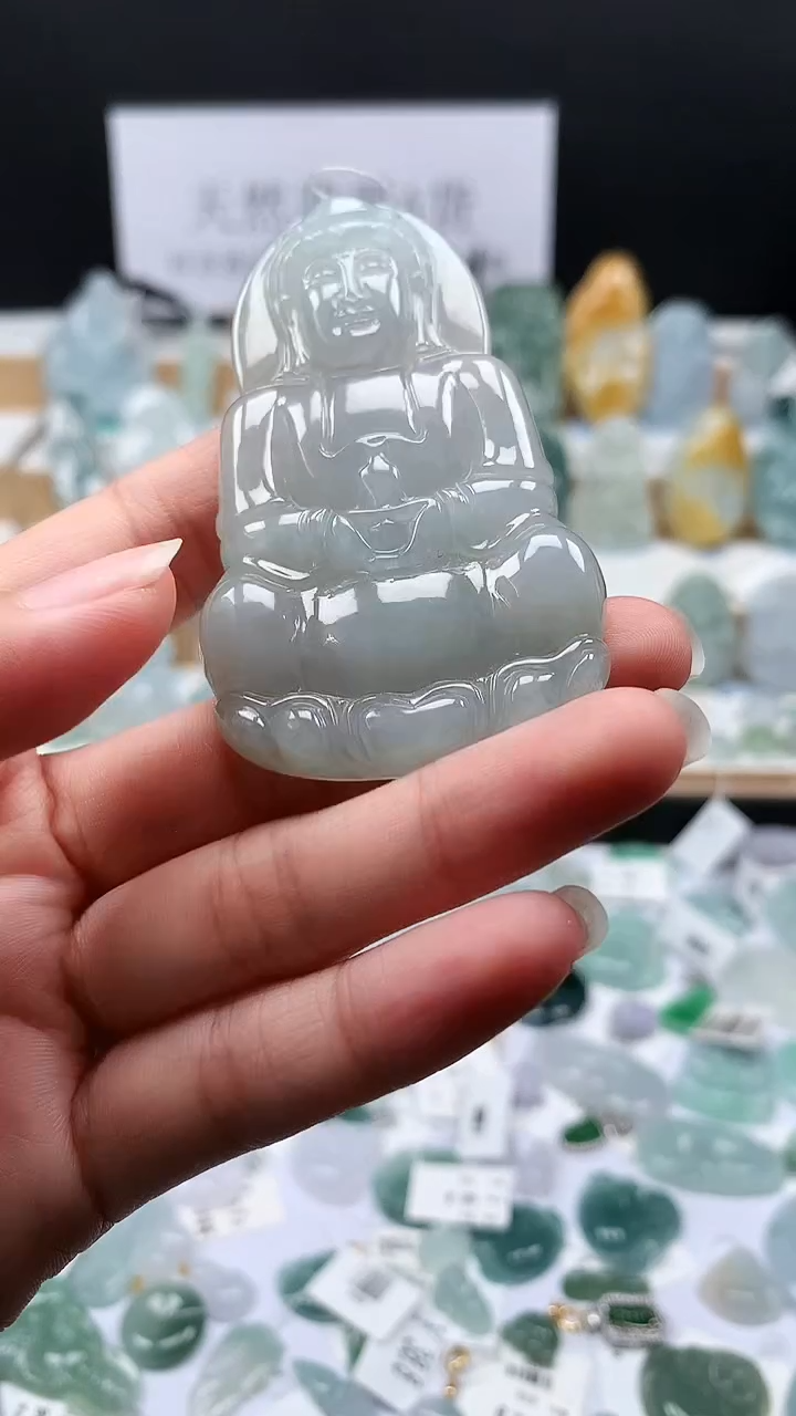 吊坠(不含链)未镶嵌翡翠7观音