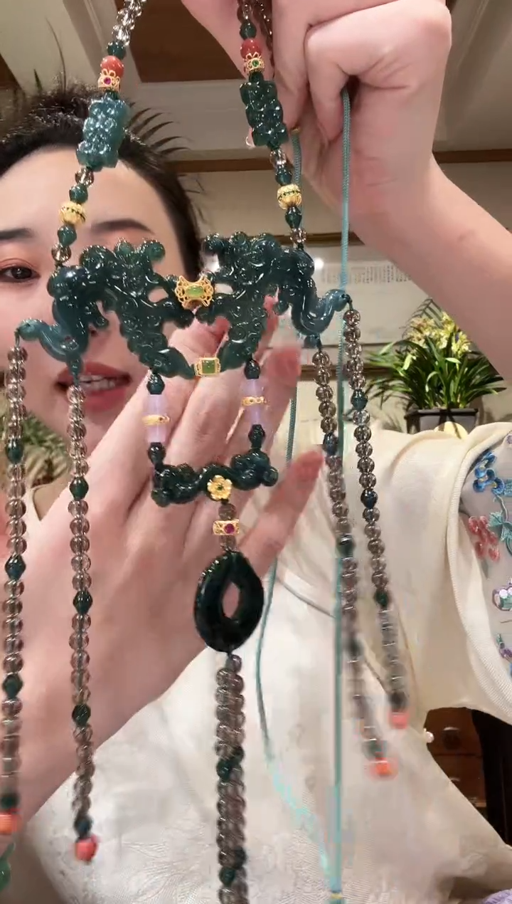 【闪购商品】翡翠颈饰未镶嵌国风