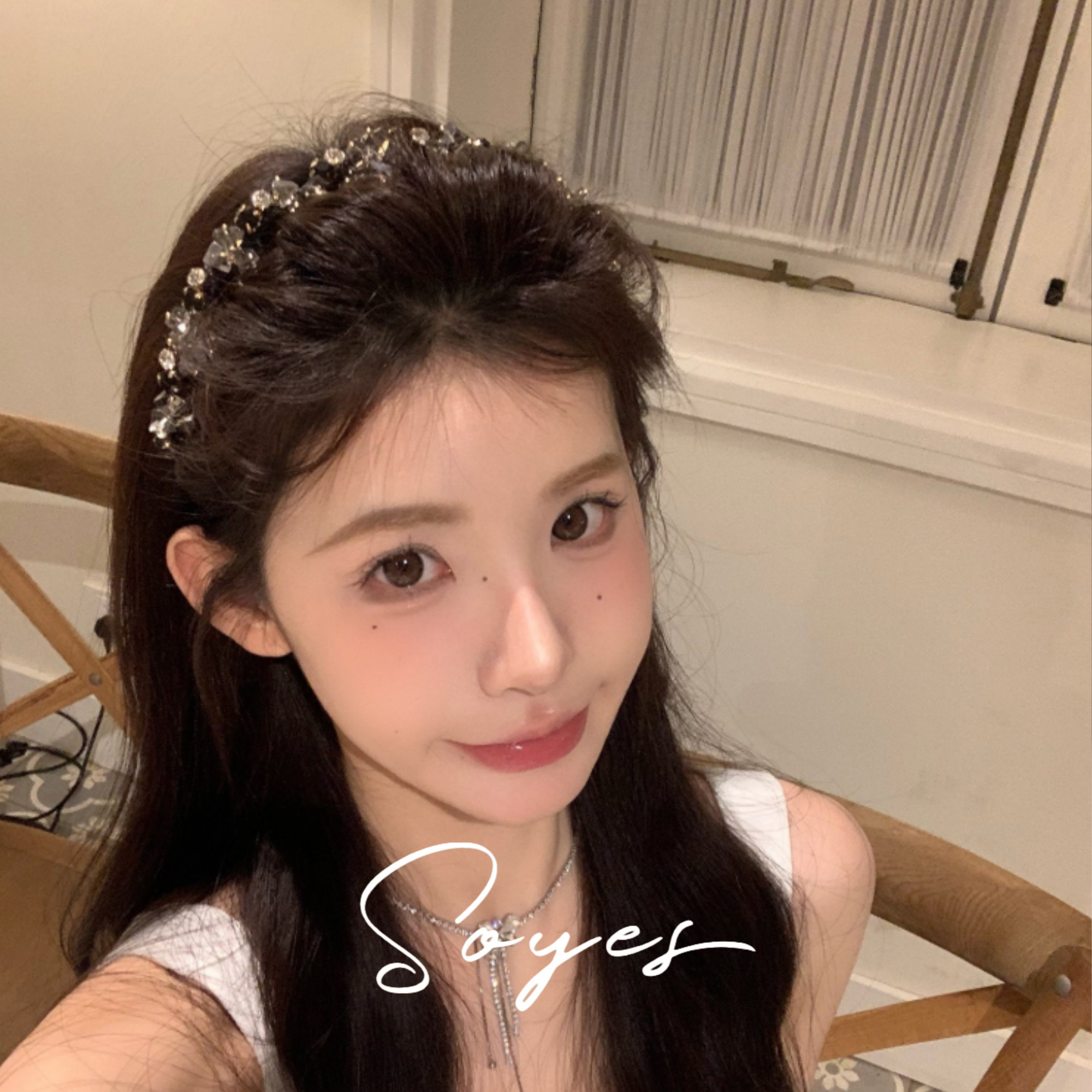 soyes/索野满钻波浪发箍轻松get高颅顶超闪百搭显白