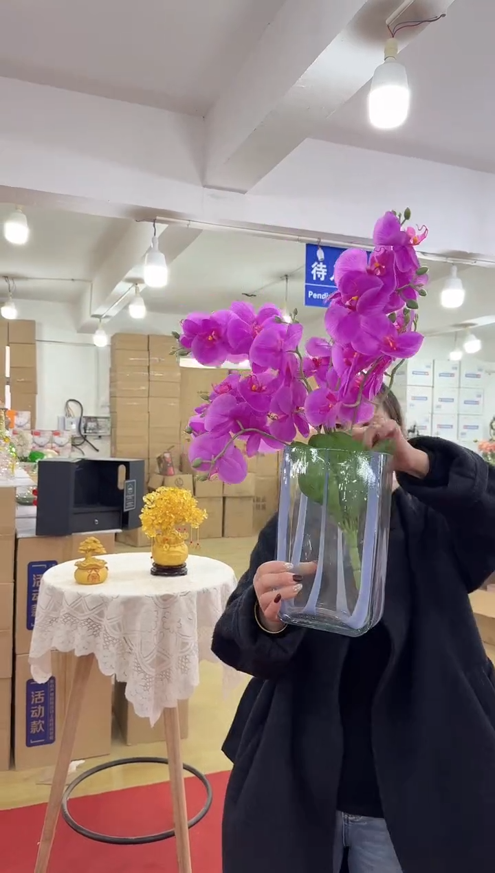 【闪购商品】无铅玻璃美全花器-m-早28 花瓶