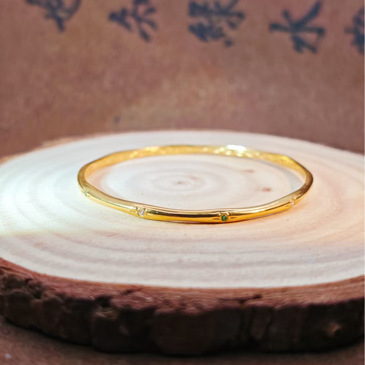 【付付专享】足金999 彩宝竹节手镯 圣诞礼物 元旦特惠 年终狂欢季