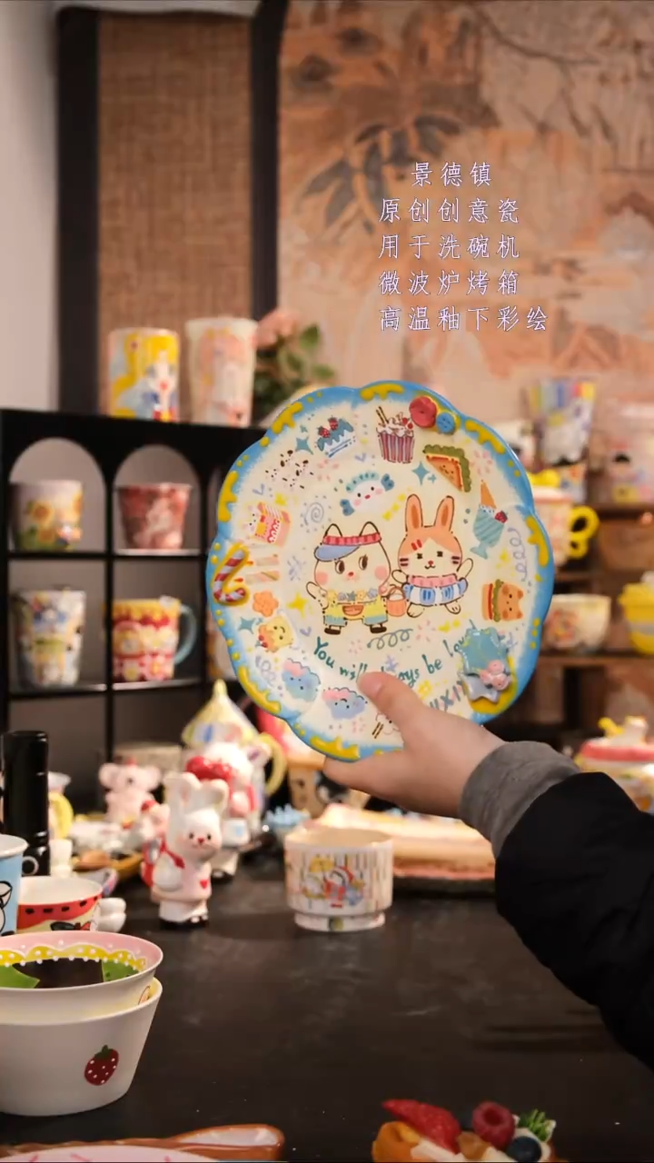 摆件陶旺的可以陶瓷手工创意设计款陶瓷