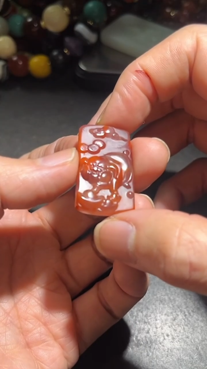 颈饰未镶嵌南红玛瑙pz1224-18小猪