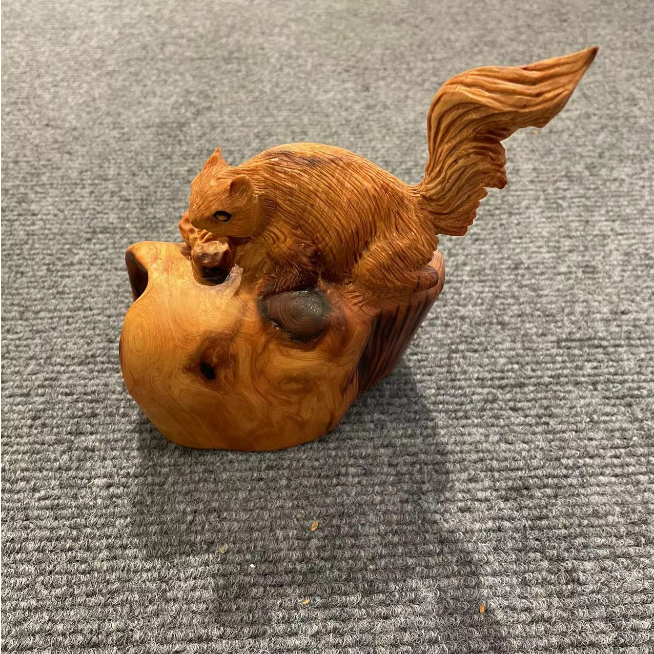 古木年华崖柏全陈化手工雕刻代代数钱文玩摆件